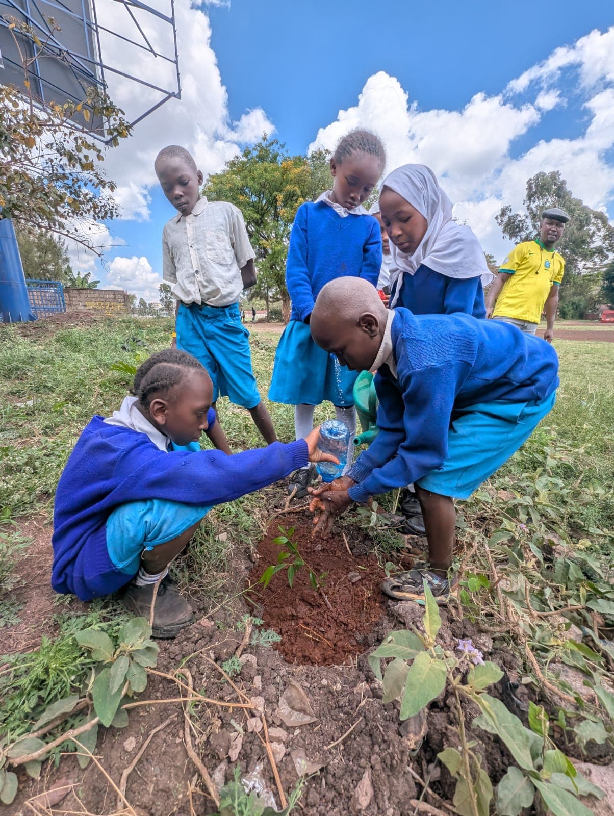 Student at environment day